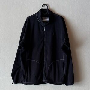 Vintage Fox Black Full-Zip Fleece
